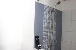 Room | Bathroom | Shower, towels - Spacious Studio Room at The Jarrdin Cihampelas Apartment (Bandung)