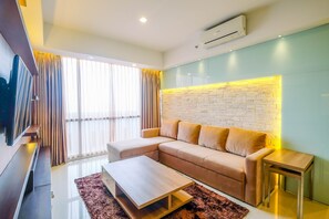 Living room - The Lux 2BR Kemang Village Apartment (Jakarta)