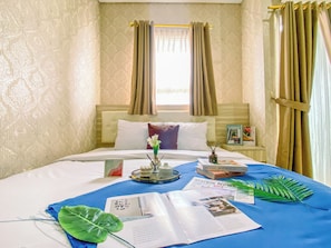 Room | 1 bedroom, free WiFi, bed sheets - Cozy and Elegant 1BR @ Atlanta Residences (Depok)