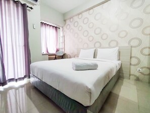 Free WiFi, bed sheets - New Furnished & Modern @ Studio Tamansari Mahogany Karawang Apartment (Karawang)