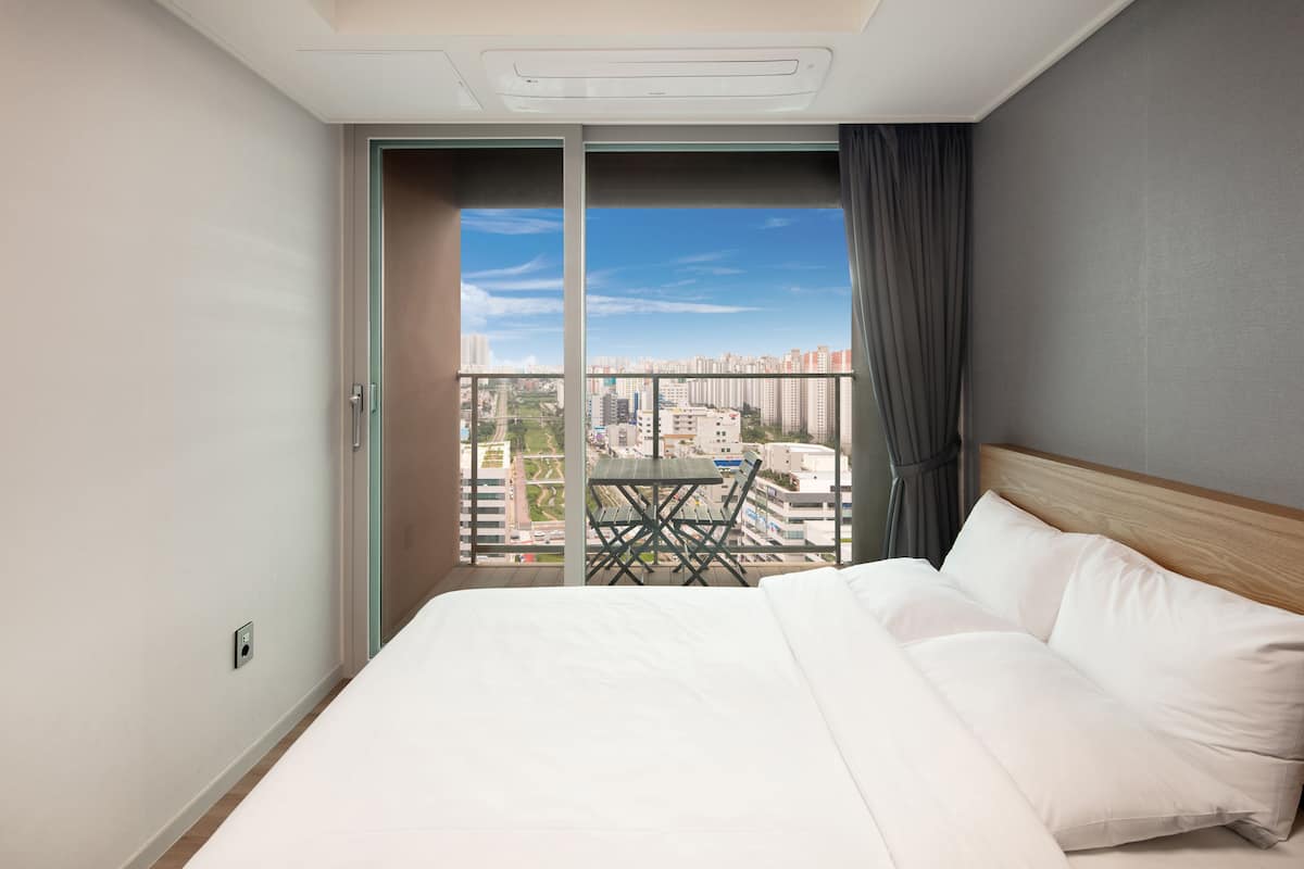 Standard Double Room, Terrace (Netflix available) | 2 bedrooms, desk, laptop workspace, blackout drapes