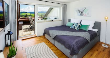 Oberreute - Moderne Ferienwohnung mit Panorama-Ausblick in's Allgäu