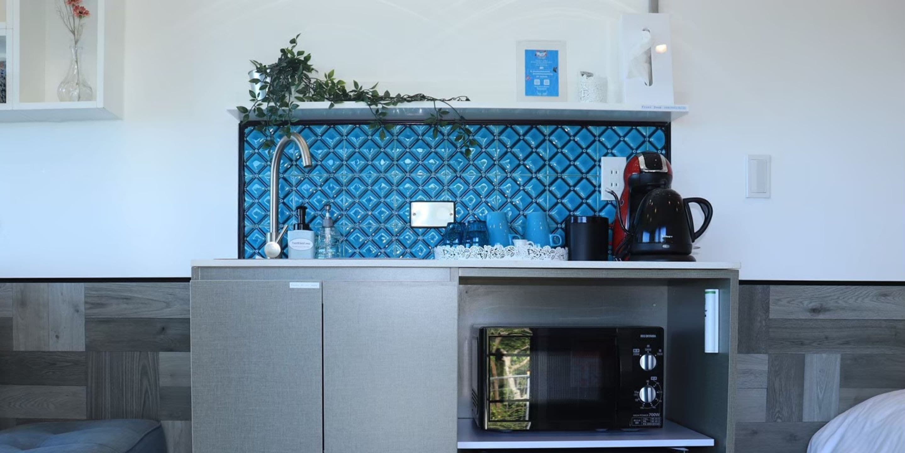 villa, non smoking, sea view | private kitchenette | fridge, microwave, coffee/tea maker, electric kettle