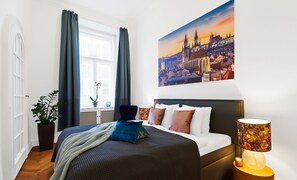 Individually decorated, individually furnished, desk, laptop workspace - Stepanska Residence (Prague)