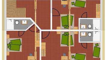 Schreibtisch, kostenloses WLAN, Bettwäsche