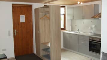 Apartment | Private kitchen | Fridge, microwave, oven, stovetop