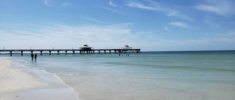 Sun-loungers, beach towels