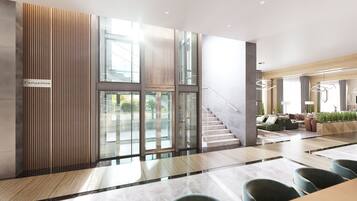 Majoituspaikan sisäänkäynti