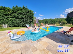 AuĂenpool, beheizter Pool