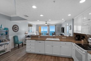 Leilighet, flere senger, privat basseng | Eget kjøkken | Kjøleskap, mikrobølgeovn, ovn og kokeplater