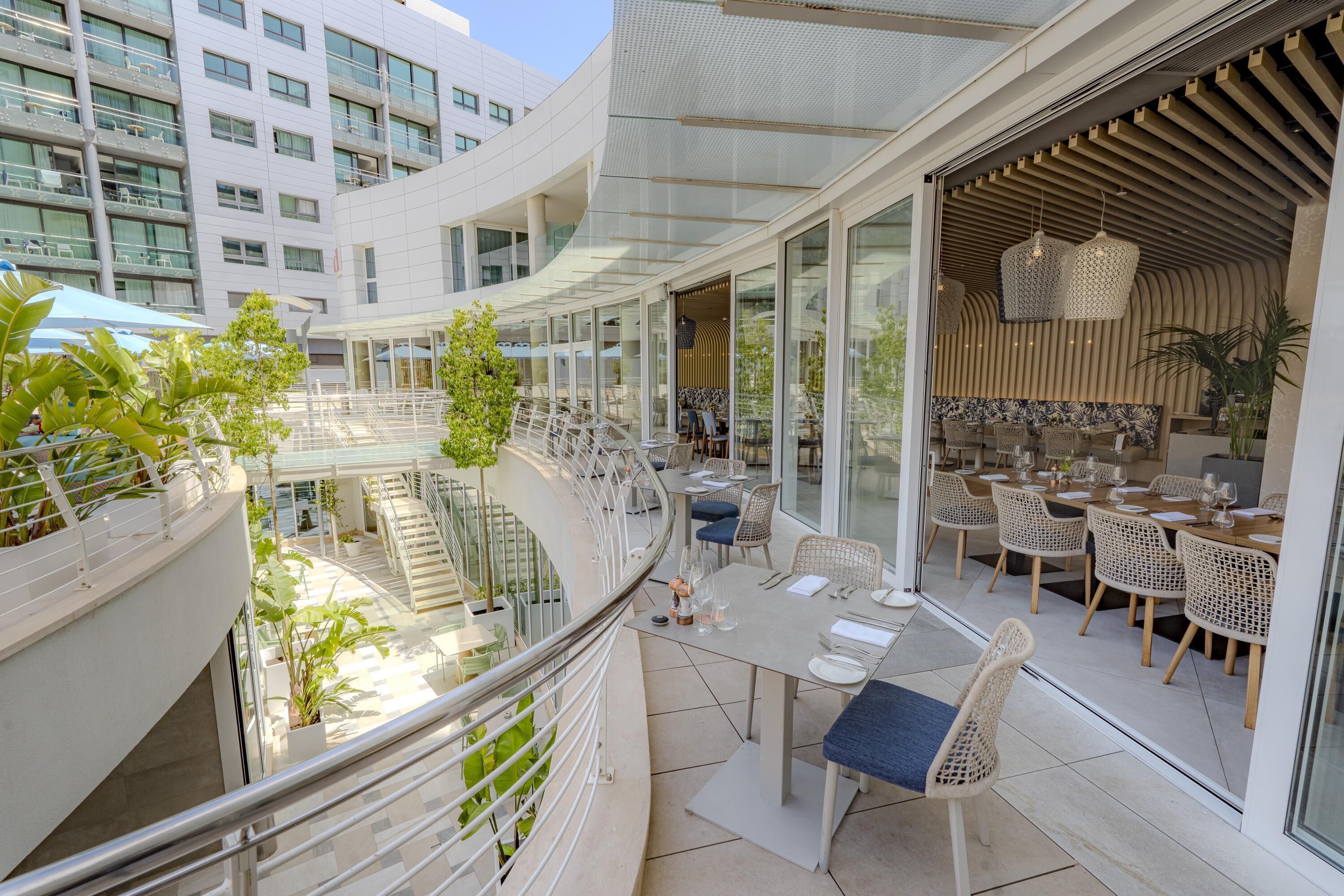 Breakfast, lunch served; Mediterranean cuisine, al fresco dining 