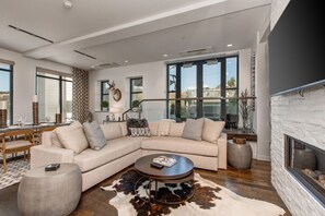 TV, fireplace, ping pong