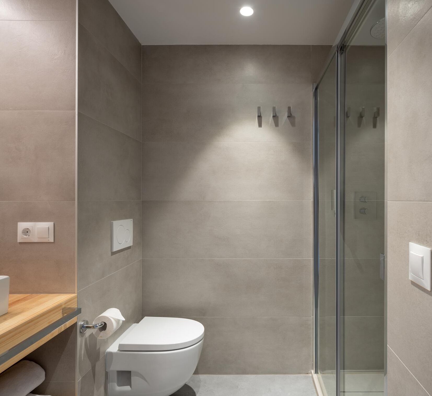 superior double or twin room, city view | bathroom | shower, rainfall showerhead, towels, soap