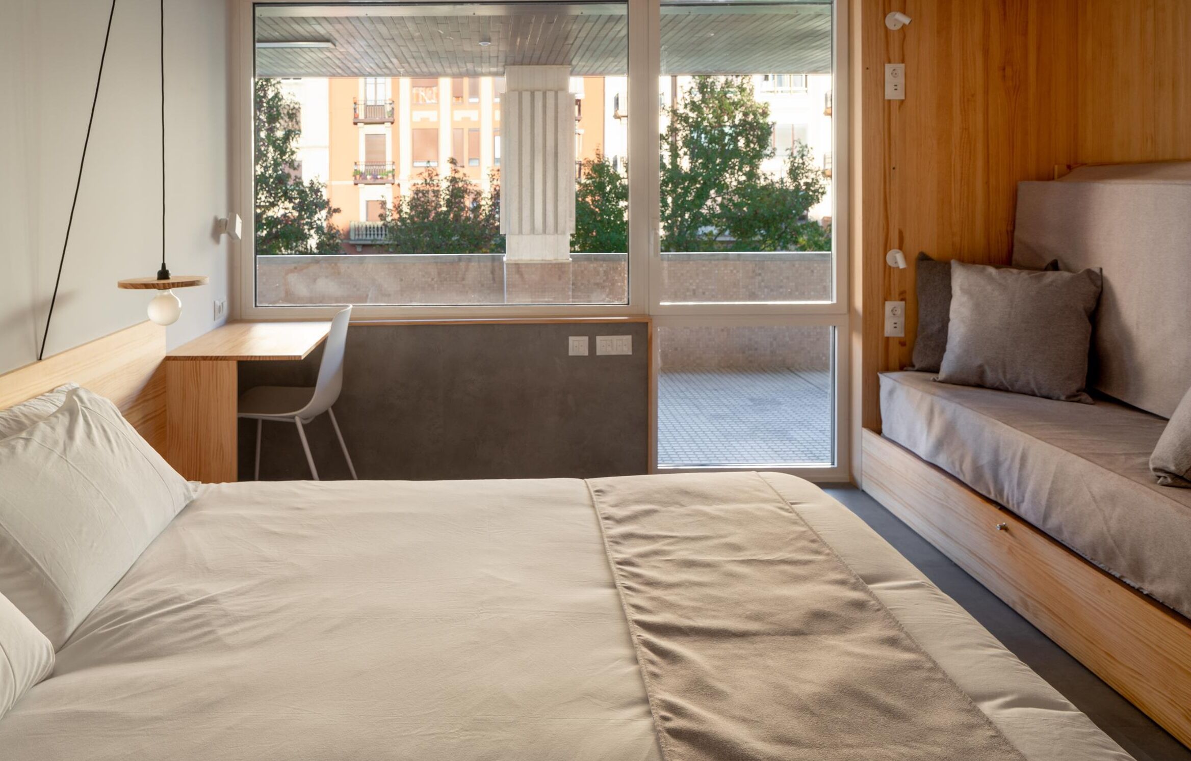 family double or twin room, city view | premium bedding, down duvets, memory-foam beds, in-room safe