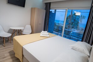 Panoramic-Doppelzimmer | Bettwäsche aus ägyptischer Baumwolle, hochwertige Bettwaren