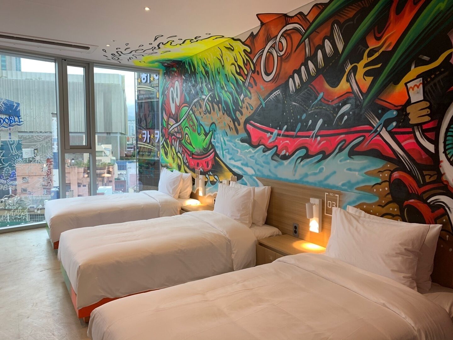 Share Concept Triple - Shoe Custom Room | Desk, laptop workspace, blackout drapes, free WiFi