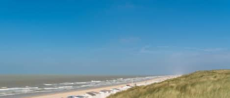 Vlak bij het strand