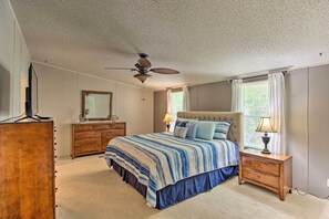 3 slaapkamers, een bureau, internet, beddengoed