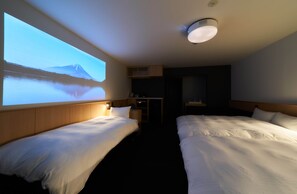 Premium bedding, desk, laptop workspace, blackout curtains - Rakuten STAY Osaka Station North (Osaka)