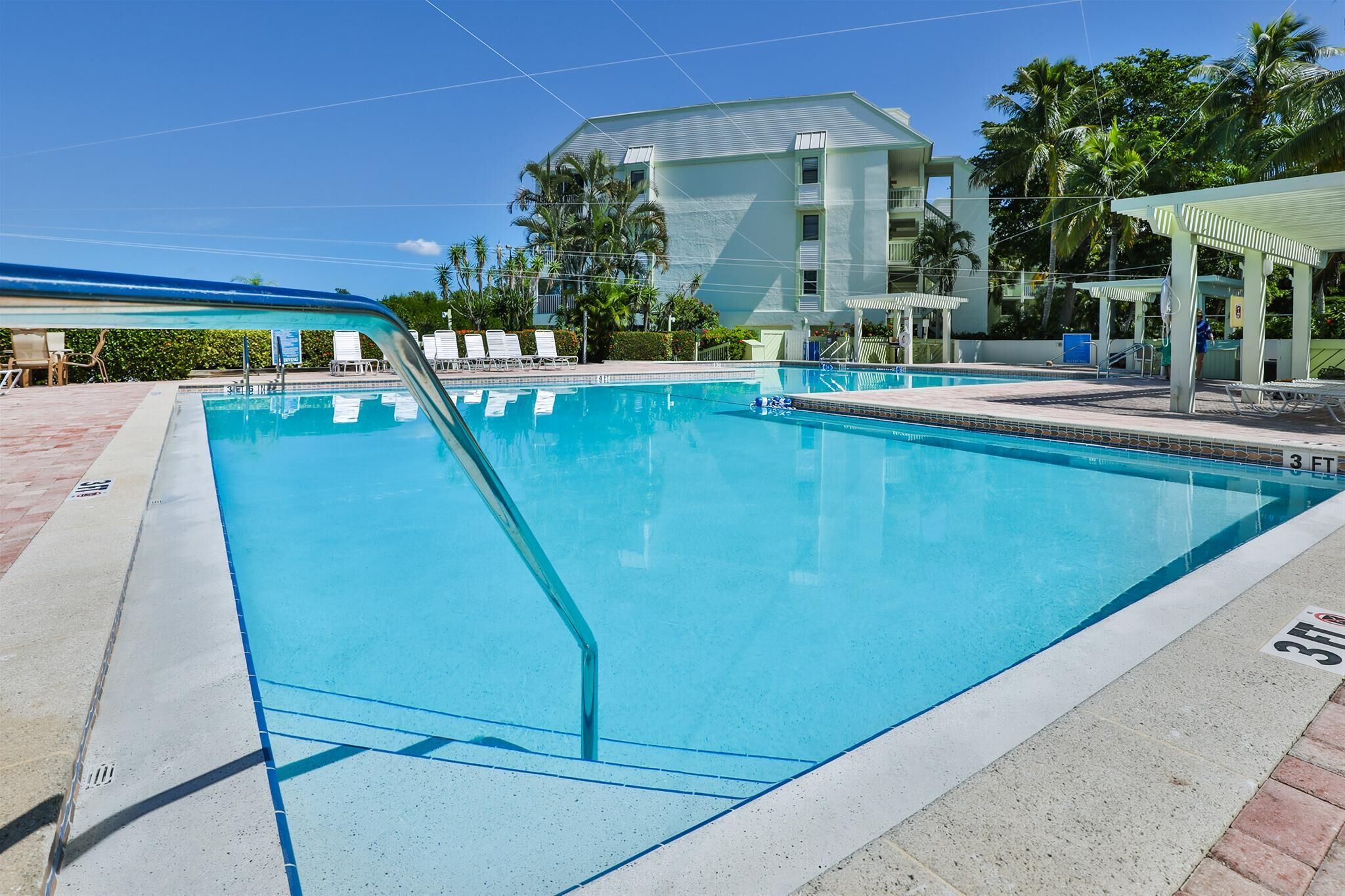 A heated pool