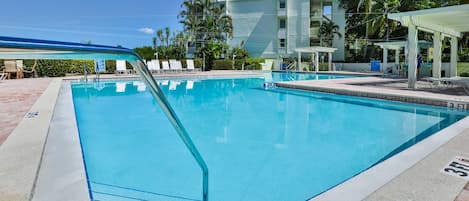 A heated pool