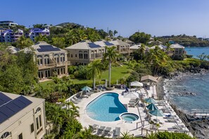 Outdoor pool - Gallows Point 15A, Blue Orchid Suite - Oceanfront Elegance, 5-Star Amenities (Cruz Bay, St John)