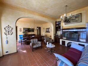 TV, fireplace, DVD player, table tennis