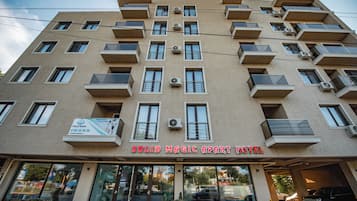 Overnatningsstedets facade