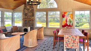 Interior - The Owlet - Waterfront overlooking blueberry fields (Blue Hill)