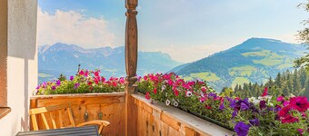 Modern house with stunning views over the mountain world