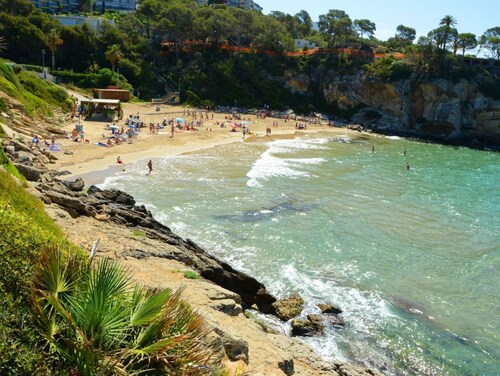 OFFRE SALOU  ONLY FAMILY   SEA VIEW LARGE TERRACE , POOLS  PARKING WIFI