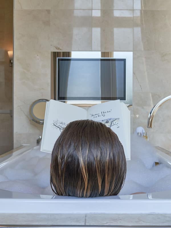 Old Hall Suite | Bathroom | Separate tub and shower, rainfall showerhead, designer toiletries