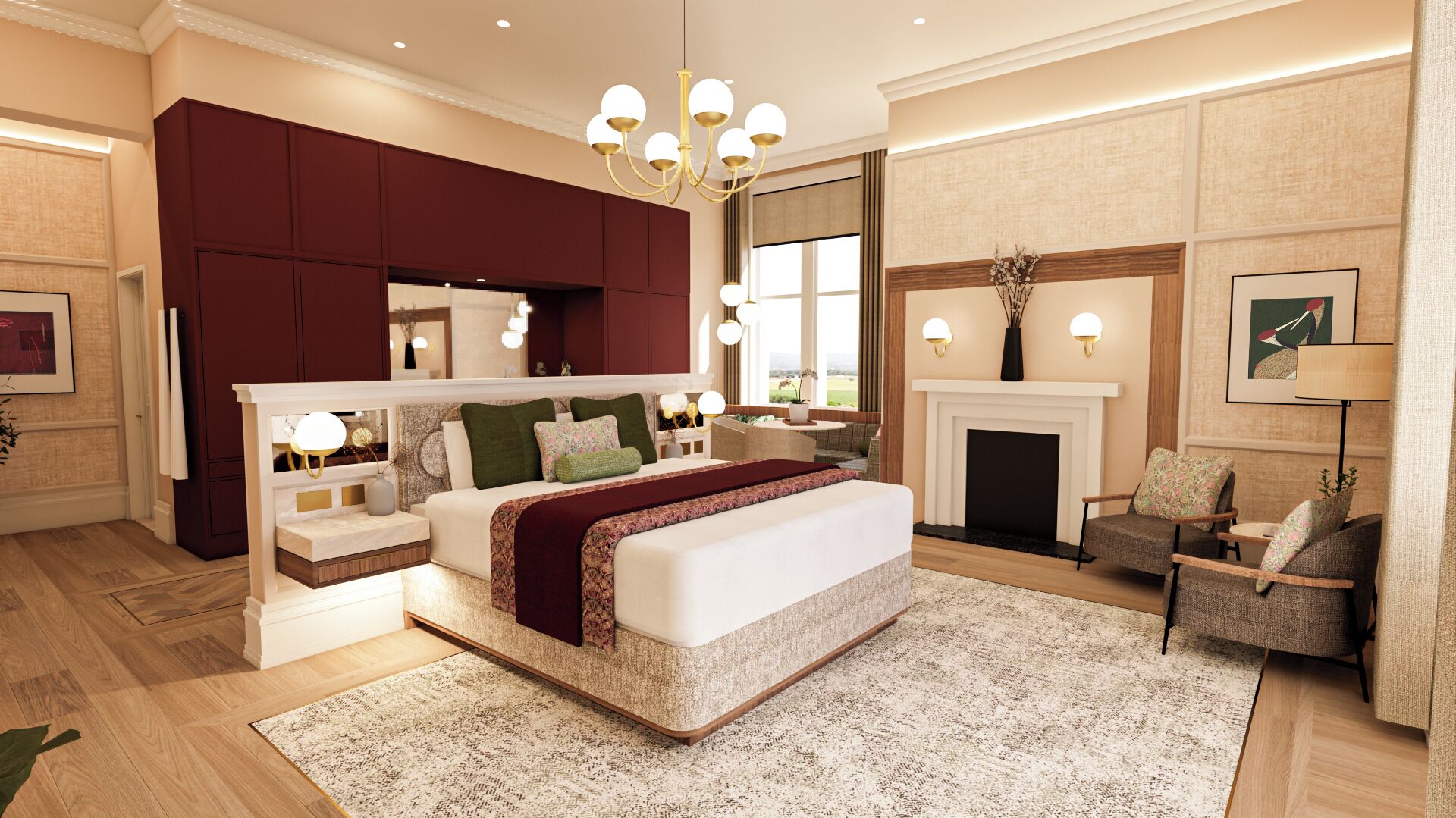 Signature-Zimmer | Bettwäsche aus ägyptischer Baumwolle, hochwertige Bettwaren, Zimmersafe