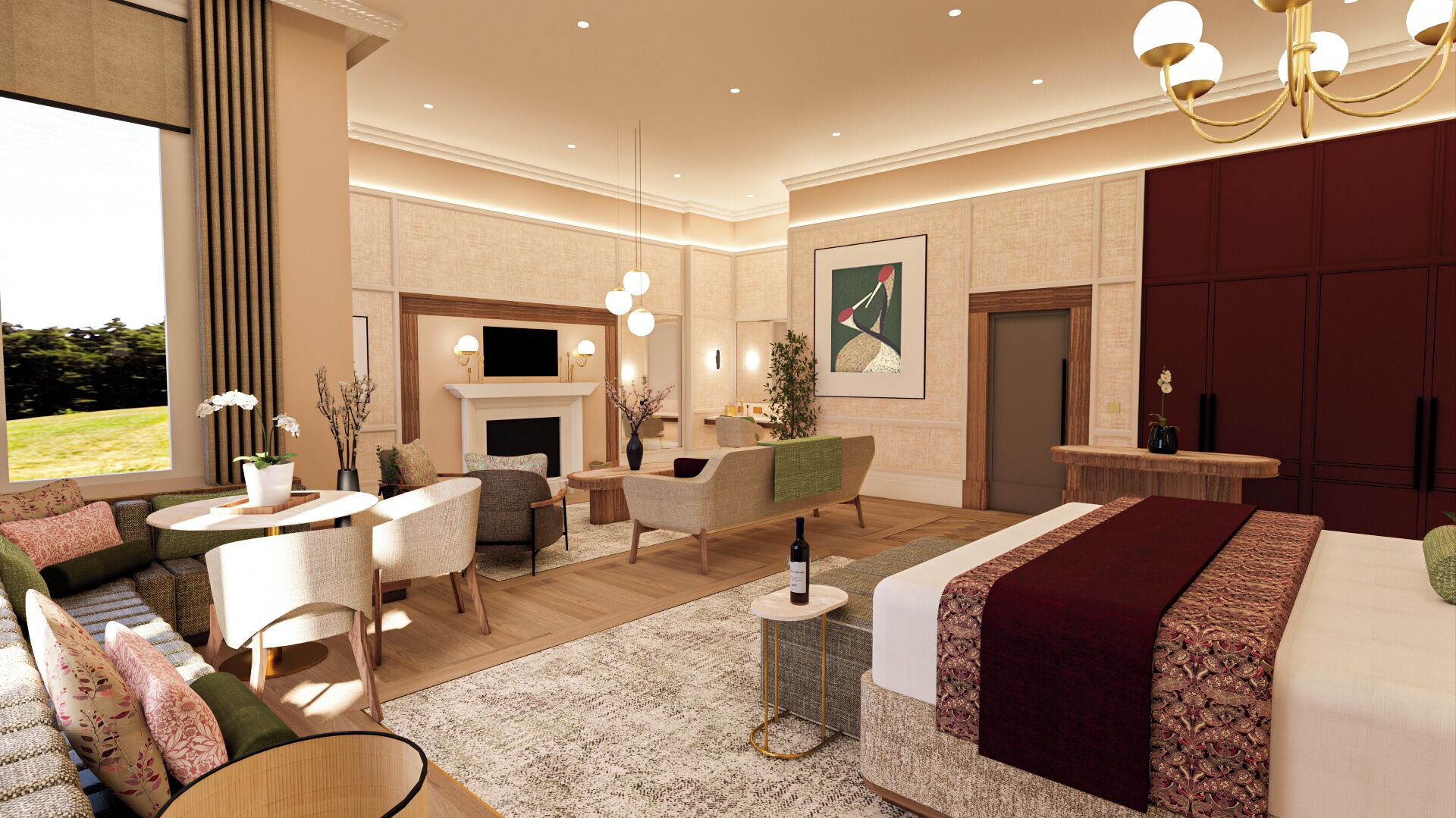 Signature-Doppelzimmer | Bettwäsche aus ägyptischer Baumwolle, hochwertige Bettwaren, Zimmersafe