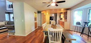 TV, fireplace, offices