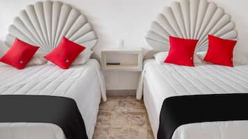 Standard Room, 2 Double Beds | Desk, iron/ironing board, free WiFi, bed sheets