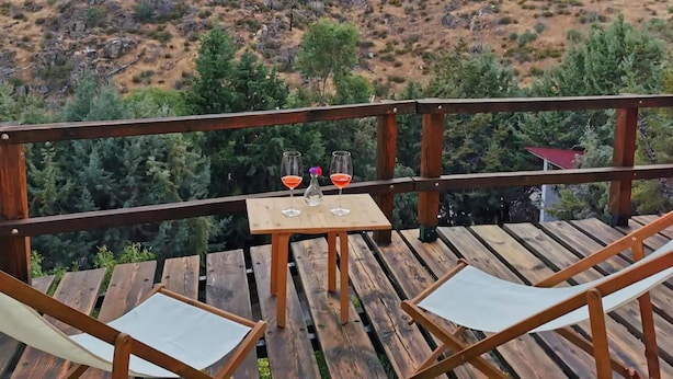 Outdoor dining - Cozy and bright rural house. Terrace 22 mts (Robledo de Chavela)