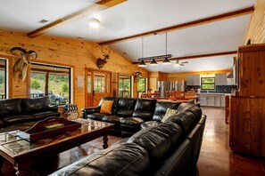 TV, fireplace, DVD player - Miracle Springs Ranch Lodge (Leakey)
