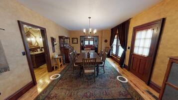 Individually decorated, individually furnished, iron/ironing board