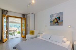 1 bedroom, iron/ironing board, Internet, bed sheets - Apartments Sara (Molunat) - Superior One Bedroom Apartment with Terrace and Sea View (Molunat)