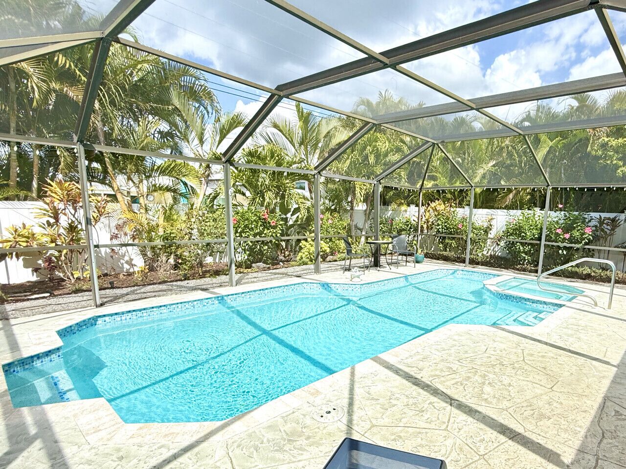 A heated pool