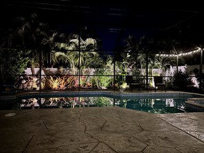 Una piscina riscaldata