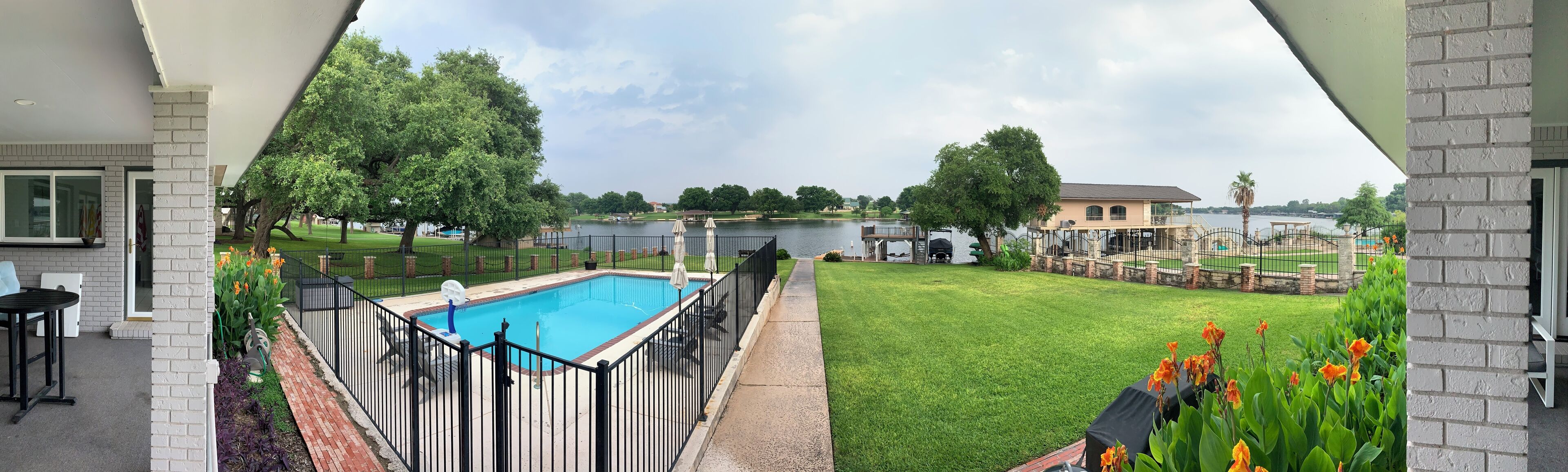 Lake LBJ Lake House with Pool, Dock, and Covered Porch with Great Views
