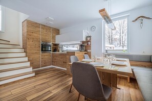 Kitchen and dining area - Pool Villa Katja near Kranjska Gora, Gozd Martuljek, Slovenia (Gozd Martuljek)
