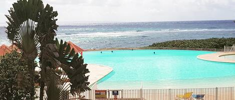Indoor pool, outdoor pool
