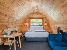 Beachside Deluxe Glamping Pod | Individually decorated, individually furnished, free WiFi, bed sheets