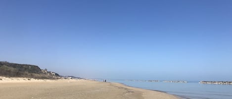 Vlak bij het strand