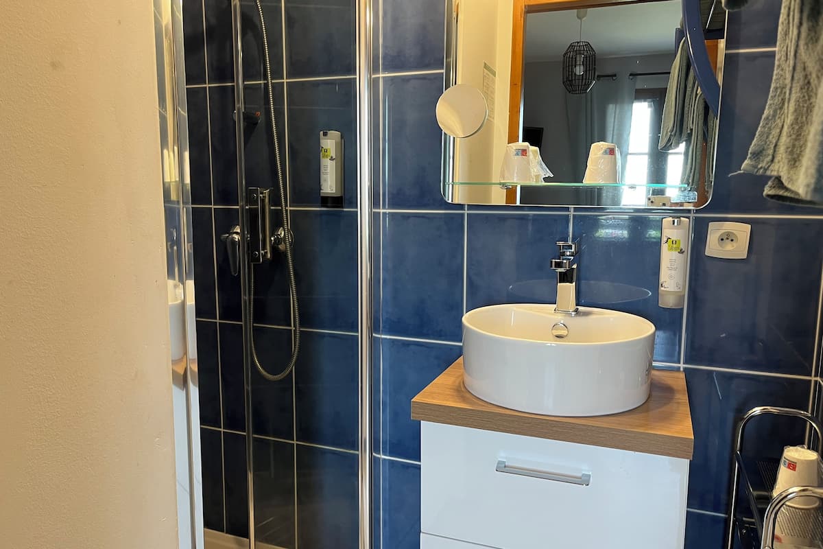 family room | bathroom | free toiletries, hair dryer, towels, soap