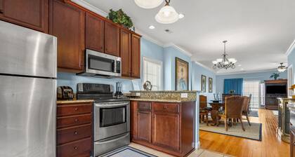 Stunning marsh view home, gorgeously furnished, private pool - walk to beach - perfect area