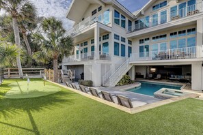 A heated pool